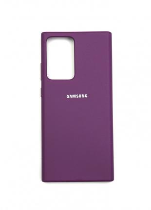 Силиконовый чехол для Samsung Galaxy Note 20 Ultra Фиолетовый ...