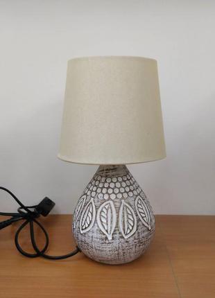 Декоративная настольная лампа светильник ночник с абажуром