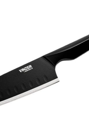 Нож сантоку Santoku 12.7 см Vinzer Geometry Nero Line (89301)