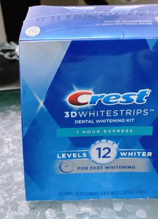 Набір для відбілювання Crest 3D Whitestrips Whitening Kit 1 Hour