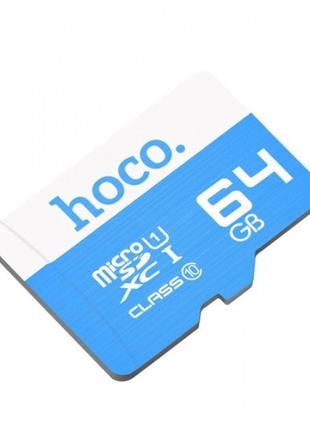 Карта памяти Hoco Micro SDHS 64GB Синяя