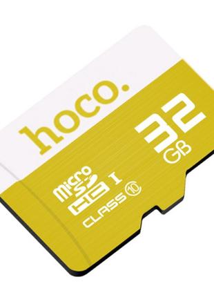 Карта памяти Hoco Micro SDHS 32GB Жёлтая