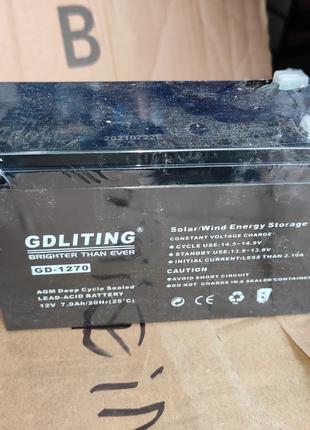 GDLITING 12V 7.0A Аккумулятор 12 Вольт 7 Ампер BATTERY 12V 7A ...