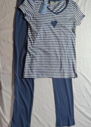 Жіночий комплект футболка та штани blue motion, розмір xs (34)