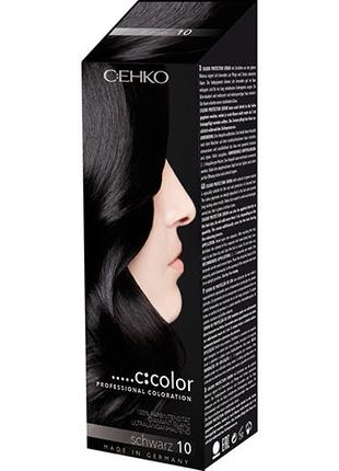 C:EHKO 10 Черный Стойкая крем- краска для волос Сенко C:COLOR ...