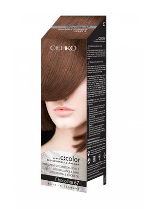 C:EHKO 67 Шоколад Стойкая крем- краска для волос Сенко C:COLOR...