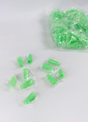 Мундштуки одноразовые Soft Touch "конус" - зеленые 1уп/100шт