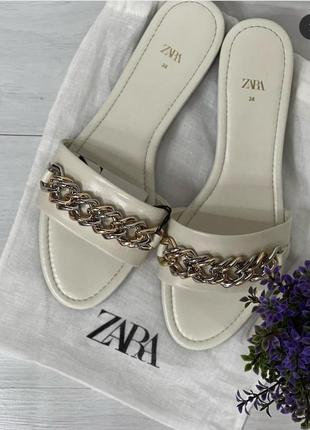 Шлепки zara