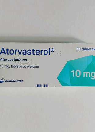 Atorvasterol 10 mg 30 шт Аторвастатин Аторвастерол Європа