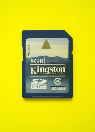 Карта памяти флеш SD 8 GB Kingston