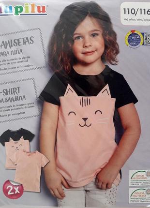 Набори з 2-х футболок для дівчат 2-4 роки фірми lupilu німеччина