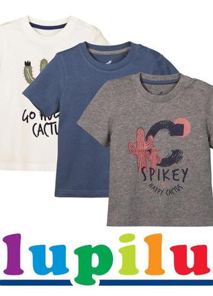Набори з 3-х футболок для хлопчиків 4-6 років фірми lupilu нім...