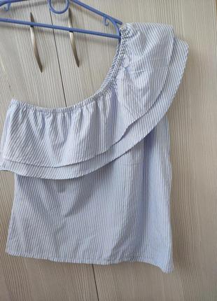 Женская блуза блузка с аоланом на одно плечо р.50