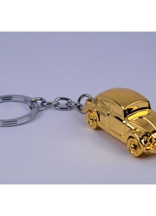 Брелок для ключей "Фольксваген Жук" (золото) арт. 01604