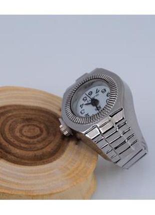 Часы-кольцо на палец кварцевые (с белым циферблатом) арт. 02213