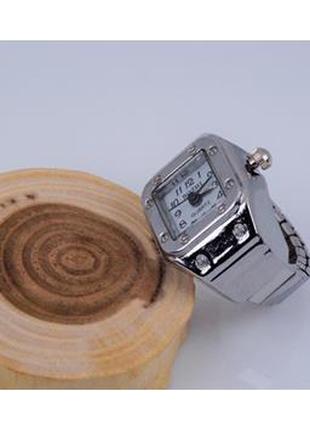 Часы-кольцо на палец кварцевые (бел. циферблат) арт. 02300