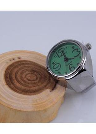Часы-кольцо на палец, кварцевые (с зеленым циферблатом) арт. 0...