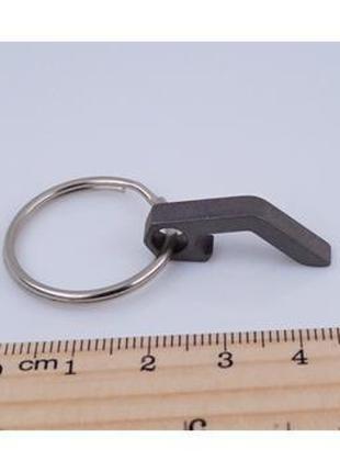 Брелок-відкривачка для ключів із титанового сплаву арт. 02581