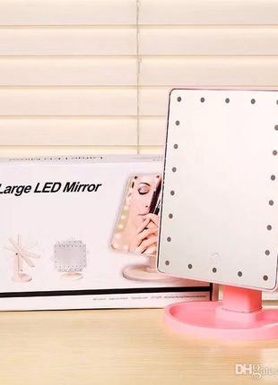 Зеркало настольное с подсветкой LED - бренд Large Led Mirror Р...
