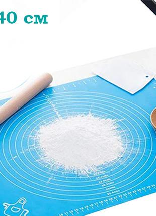 Силіконовий килимок для розкачування тіста MAT Blue 40*30 см