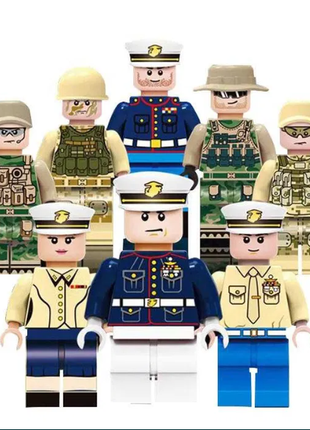 Фигурки человечки военные спецназ морская пехота для лего lego