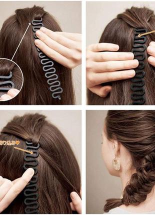 Пристрій для плетіння коси fashion magic hair clip bride styli...