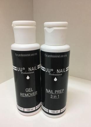 Набор gel remover 100мл и nail fresher 3in1 100мл