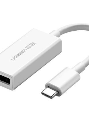 Переходник адаптер Ugreen USB-C to DisplayPort 15cm White (MM130)
