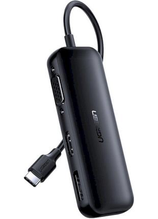 Порт-репликатор адаптер UGREEN USB-C to DisplayPort + HDMI + V...