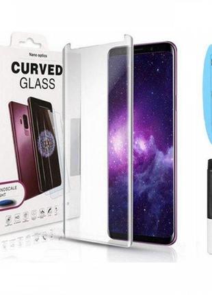 Защитное 3D стекло FullGlue UV с УФ лампой Samsung Galaxy Note 8