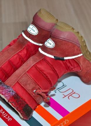 Дуже стильні червоні чобітки дитячі bama-tex-27р.