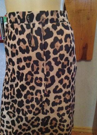 Прямая юбка в леопардовый принт, бренда &co woman, р. 54