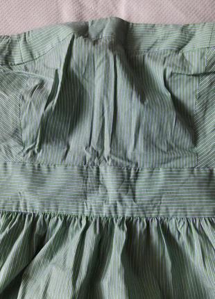 Новое платье бюстье zara в зелено белую полоску