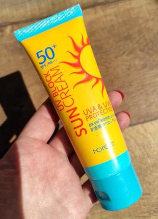 Солнцезащитный крем для лица и тела rorec sun screen 50+ spf p...