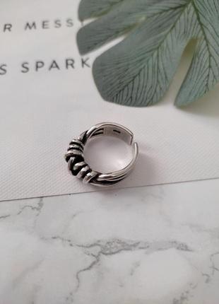 Кольцо с покрытием в серебр