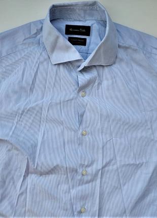 Massimo Dutti Мужская рубашка голубая в полоску