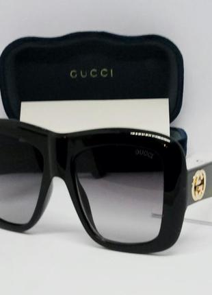 Gucci gg 0498 жіночі сонцезахисні окуляри великі масивні чорні...