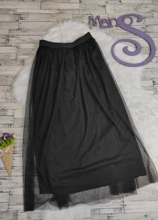 Женская юбка lcw casual фатиновая черная 48 размер