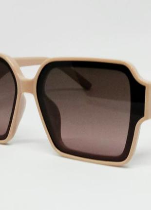 Christian dior стильні жіночі сонцезахисні окуляри бежево-кори...