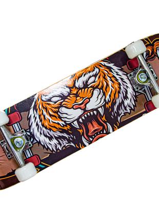 СкейтБорд деревянный "Тигр" до 80 кг