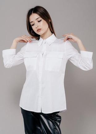 Классическая белая рубашка arjen s-m