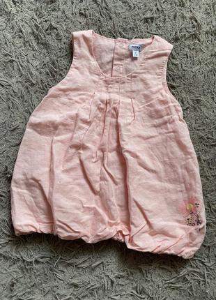 Сукня плаття рожеве сарафан для новонароджених нарядне 68 см