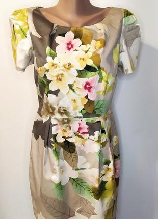 Oasis шикарное платье в цветочный 3d принт
