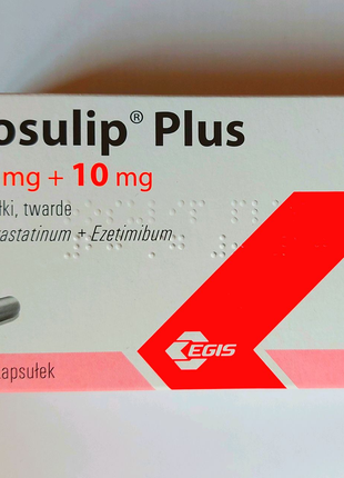 Розуліп Плюс 20мг+10 мг 30 капсул Rosulip plus Росуліп  Розулип
