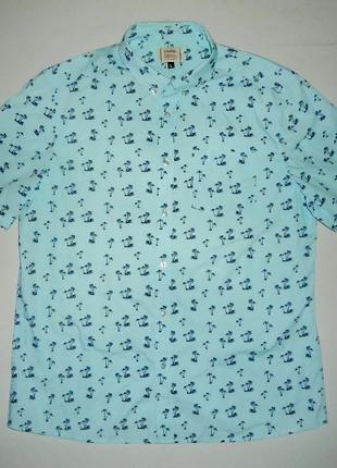 Гавайська сорочка george casual cotton в пальмах гавайка (l)