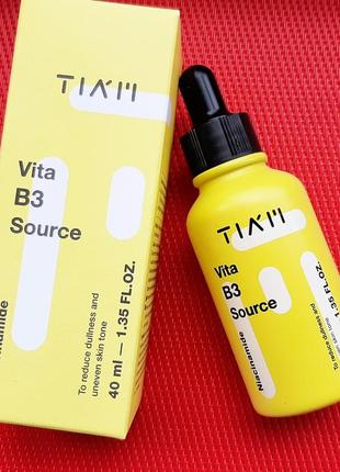 Концентрированная сыворотка для сияния кожи tiam vita b3 sourc...