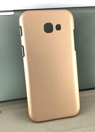 Чехол на Samsung A5 2017, A520 накладка бампер Metalic золотой