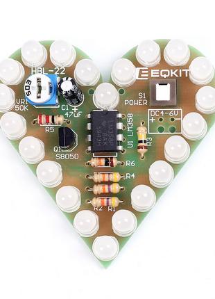 Радиоконструктор HBL-22 Мигающее сердце (белый свет) white