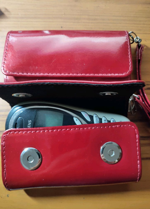 Чехол-сумка для кнопочного телефона (типа С55)-красный.