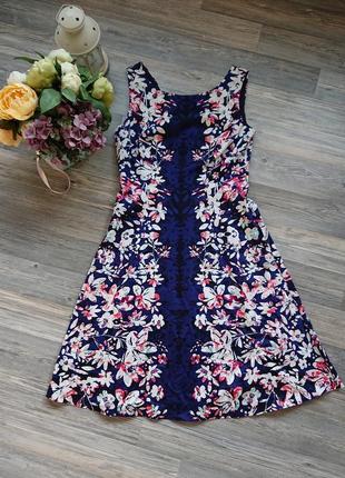 Красивое летнее платье в цветы сарафан ретро стиль р.м/l
